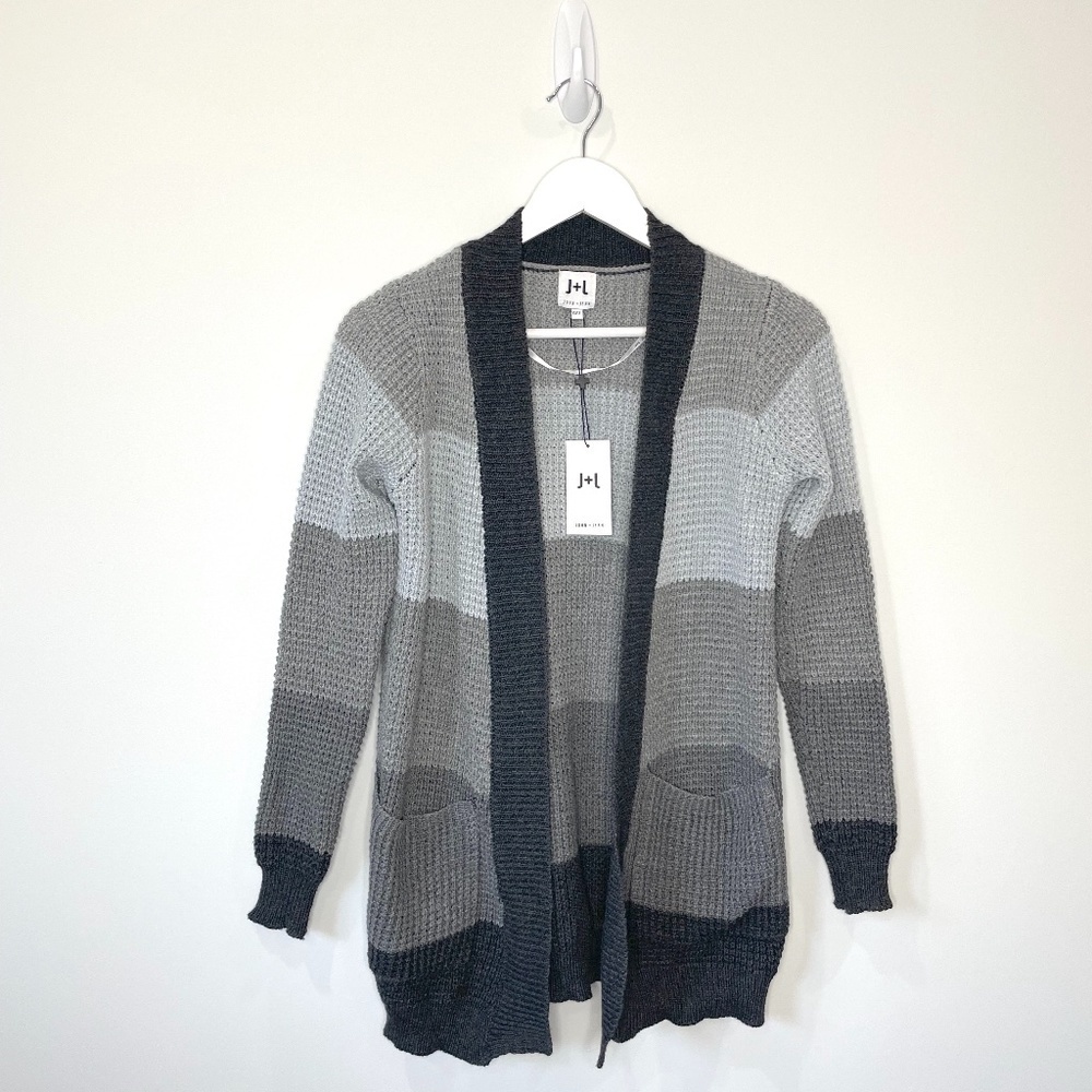 John & Jenn Gray Cardigan with Pockets